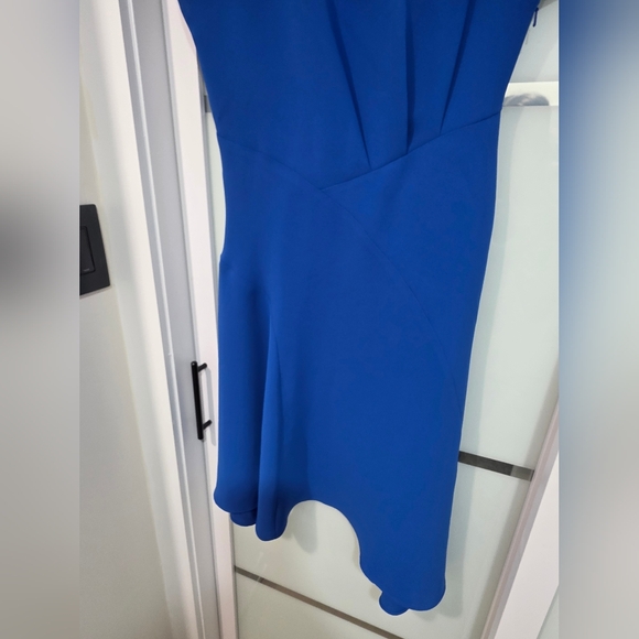 Reiss Victoria capped sleeve midi dress, Blue Royal Color - Picture 10 of 17